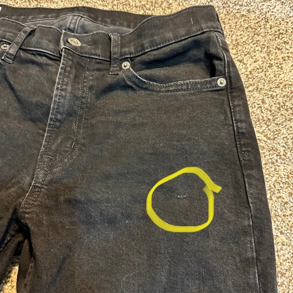 GAP Vintage Slim Mid Rise Cropped Jeans - Size 28 - Black - Picture 9 of 11